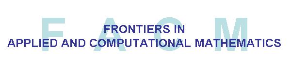 Frontiers in Applied and Computational Mathematics